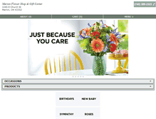 Tablet Screenshot of marionflowershop.com